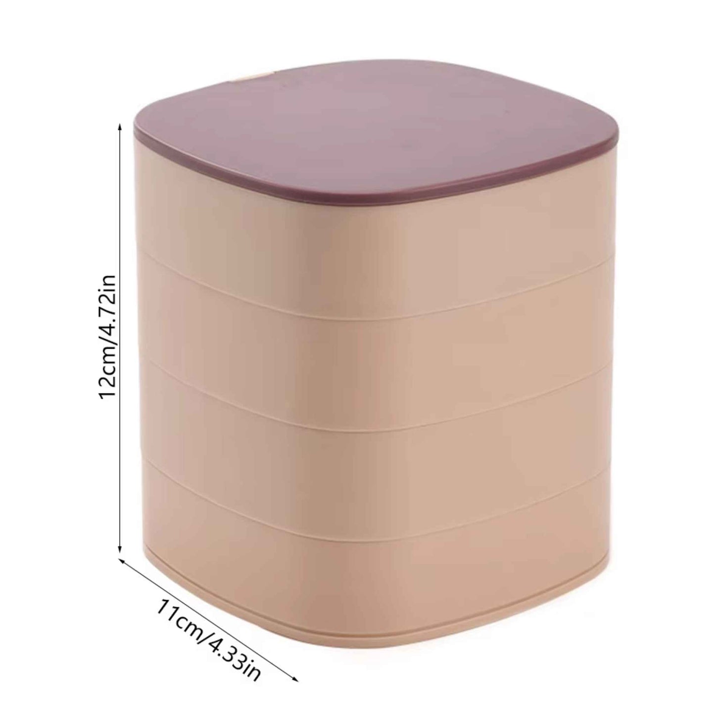 Organizador de Joyas Giratorio - 4 Capas 360°